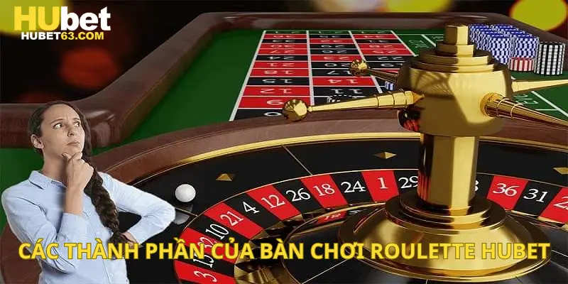 Các thành phần của bàn chơi Roulette Hubet